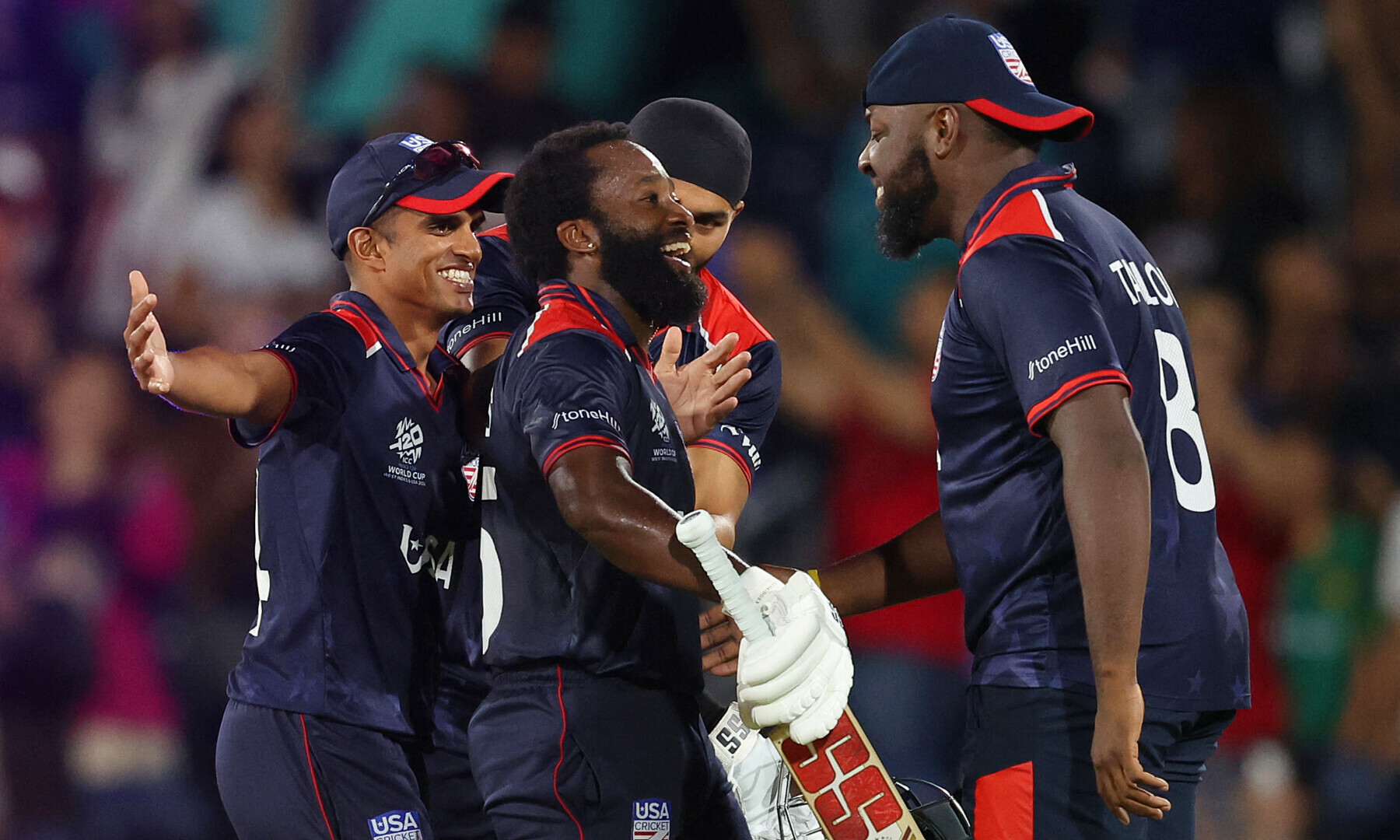 USA rocketed past Canada in the T20 World Cup opener.