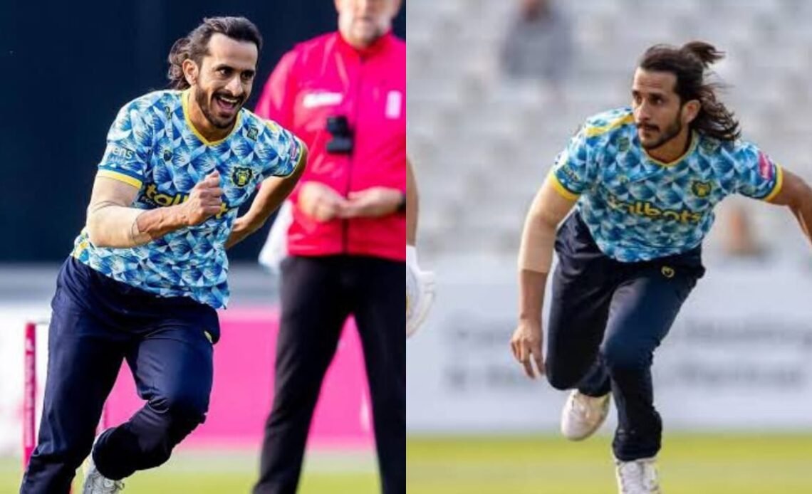 Hasan Ali Hattrick in Vitality Blast T20 league