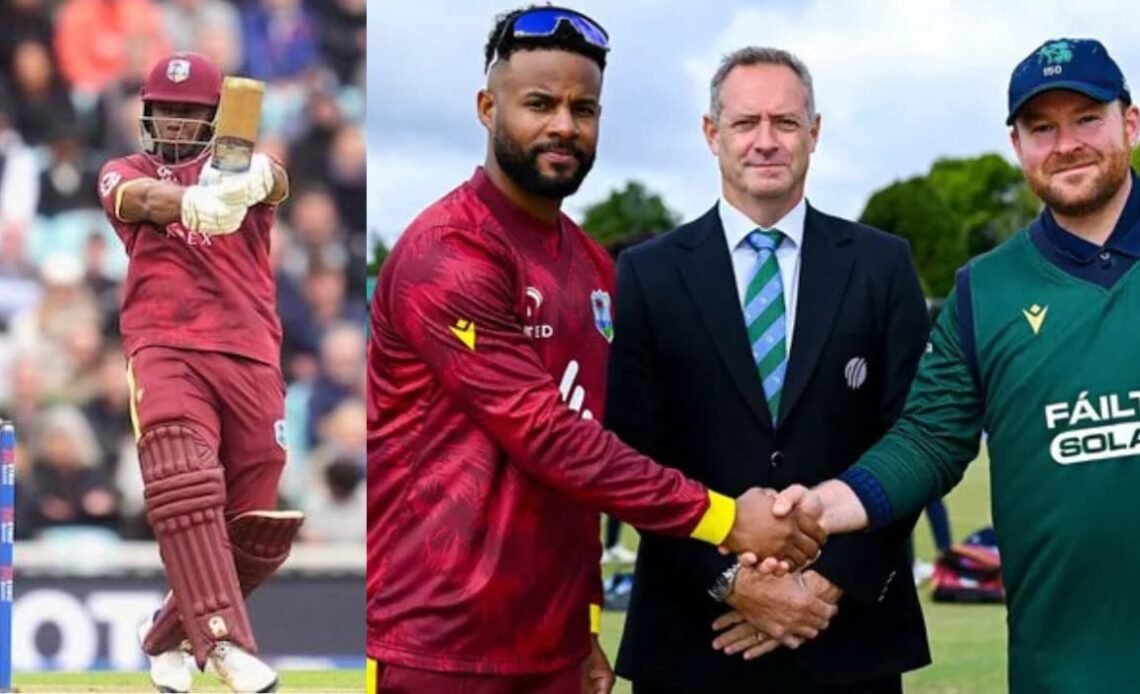 Evin Lewis 91 Helped WI winning t20 series against Ire.