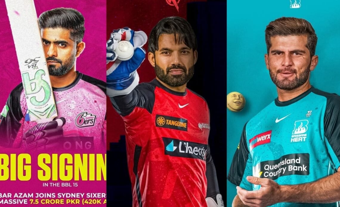 Pakistan Trio Babar Rizwan Shaheen In Big Bash 2025-26