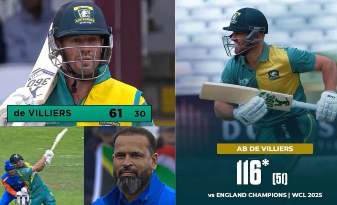 AB de Villiers Returns to Legends League with Explosive Century and half century